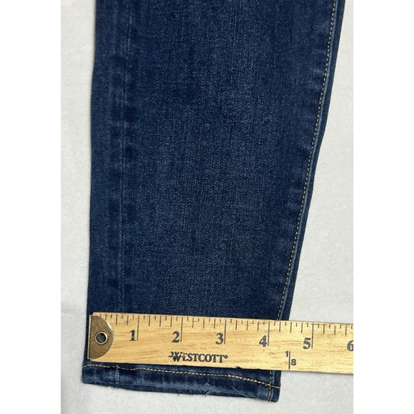 American Eagle Skinny Jegging Jeans Womens 26 Dark Wash Denim Ripped Stretch - Picture 6 of 11